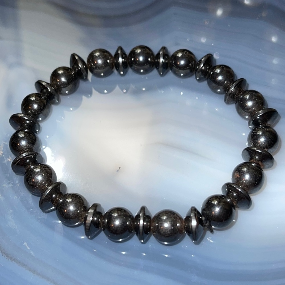 Artisan Healing Hematite Stretch Bracelet